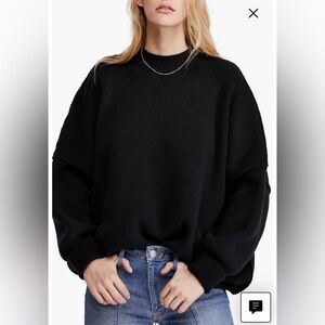 Black Free People Easy Street Sweater | Size M